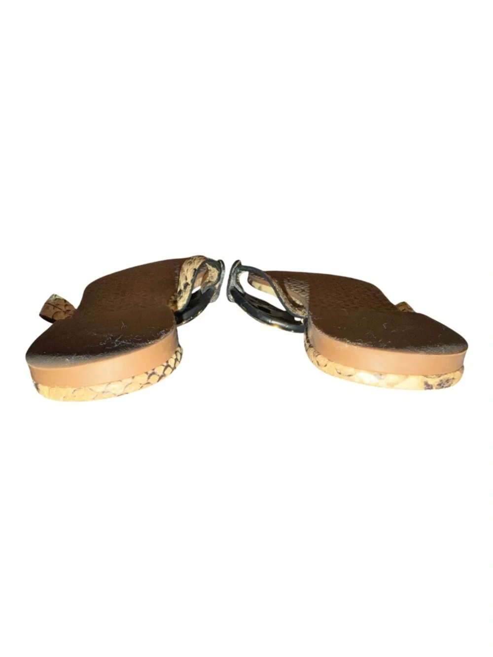 Tory Burch Miller Snakeskin Sandals Flats 6